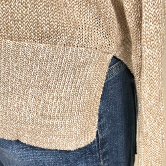 J.Crew Relaxed Cotton-Linen Blend Beach Sweater in beige XS - Picture 9 of 10